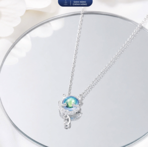Mẫu dây chuyền bạc nữ mệnh thủy