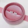 Bông tai nữ AMORA JEWELRY mặt nơ tim dễ thương chốt ren bạc S925 BT002