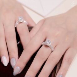 Nhẫn bạc nữ AMORA JEWELRY thiết kế tinh tế thanh lịch bạc ta S990 NN007