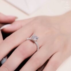 Nhẫn bạc nữ AMORA JEWELRY thiết kế tinh tế thanh lịch bạc ta S990 NN007