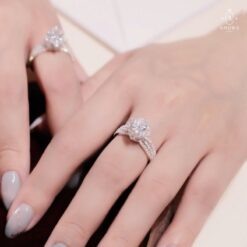 Nhẫn bạc nữ AMORA JEWELRY thiết kế tinh tế thanh lịch bạc ta S990 NN007