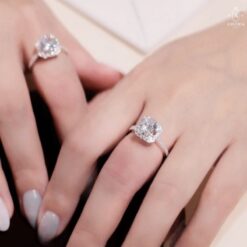 Nhẫn bạc nữ AMORA JEWELRY thiết kế tinh tế thanh lịch bạc ta S990 NN007