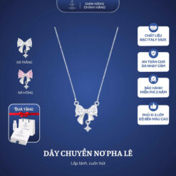Dây Chuyền Nữ AMORA Jewelry Nơ Pha Lê DC003