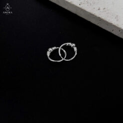 Bông tai tròn basic AMORA JEWELRY mix bi bông tai cho mẹ & bé bạc ta BT019