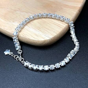 Lắc Tay Bạc Nữ Đính Đá Đẹp Và Sang Trọng
